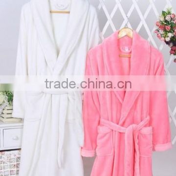 Bath Fleece robe with long sleeve