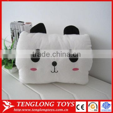 New design white panda Plush warm hand pillow hand warming pillow in winter