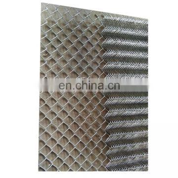 Zinc coated chain link fence mesh Galvanized iron material Diamond shape wire mesh Factory sales direct