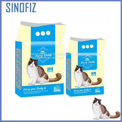 LAZY LADY/soluble mineral cat litter/ball/1-3.5mm/ocean/8kg