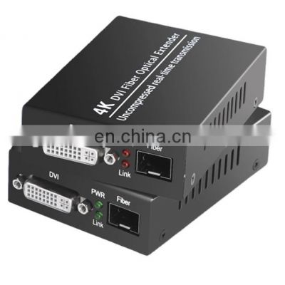 Audio Video Fiber Converter 4K  DVI Fiber Optical Extender 10G High Definition