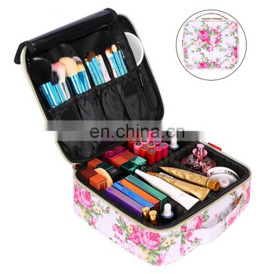 In Stock Free Sample, Accept Custom Logo Large Capacity Beauty Pu Cute Makeup Case Makeup Bag Travel Case Cosmetic Bag For Women