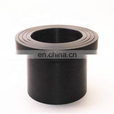 PE100 black polyethylene pipe welding hdpe injection butt fusion fittings Stub End flange