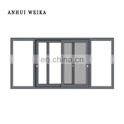As2047 Window Glass Price Low-e Glass Aluminium Double Sash Sliding Windows For Balcony