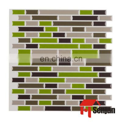 Wallpaper Home Decoration 3d Tiles Sticker Waterproof crystal 3d peel and stick wall tiles DIY wall stickers for home bathroom