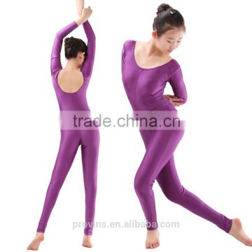 Purple Dance Unitard, Spandex Ballet Unitard