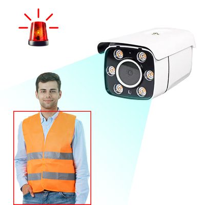 AI reflective clothing recognition camera security camera system wireless