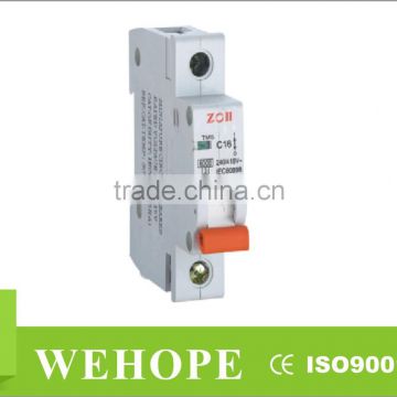 Short Time Delivery MCB, ZYC10-63 miniature circuit breaker,single phase circuit breaker