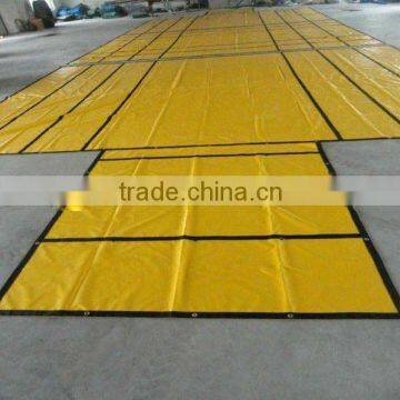 190gsm yellow tarpaulin cover& waterproof truck tarp&waterproof woven fabric tarpaulin