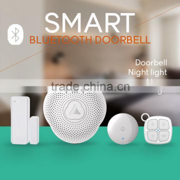 Complete wireless Bluetooth doorbell with inside buzzer and inside 433mhz receiver for alarm usage