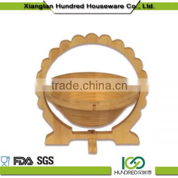Buy direct from china wholesale bamboo folding fruit basket
