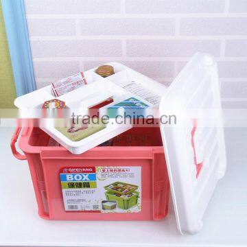 Household plastic first aid box/medicine chest/drug storage box