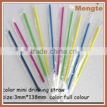 Mini PP Food Grade Colorful Plastic Drinking Straw
