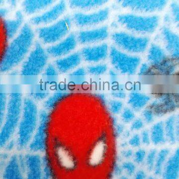 alibaba china spider design polyester polar fleece printing fabric