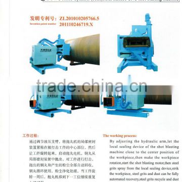 BYWG series cylinder(cone) outer surface shot blasting machine/Nuclear Power Industry