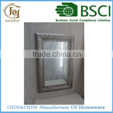 Metal Wall mounted sliver Mirror (Frame) for Home Decoration