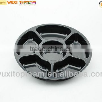 12" Plastic Food Sectional Plate