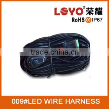 2014 New design Car LED & HID light relay harness, HID relay cable, LED HID DT connector light relay harness