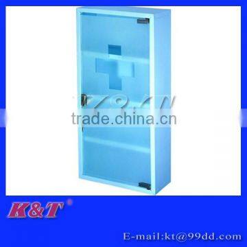 4layers Modern design blue color stainless steel medicine cabinet