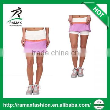 Ramax Custom Women Dri-fit Polyester Striped Mini Tennis Skirt