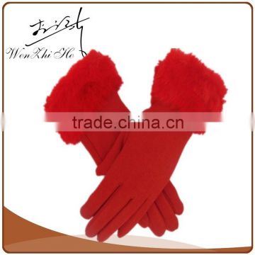 Warm Winter Fashional Red Hand Bicycle Driver Gloves With Warm Far From China