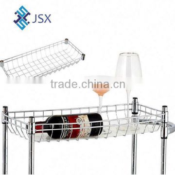 MZG Hot sale Chrome Metal wire steel mesh / wine rack