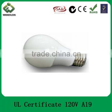 Hot product UL certificate 750lm 120V 80Ra 220 degreeb E26 led bulb A60 9.5W