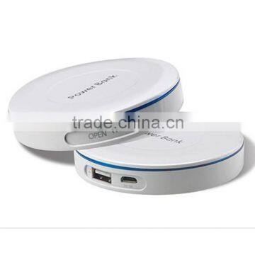 ultrathin portable 4000mAh universal external portable power bank with mirror