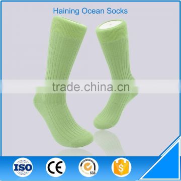 Plain strip men compression sock custom knee high wool socks