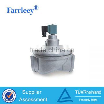 Right angle solenoid pulse valve