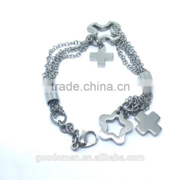 High quality simple design stainless steel men bracelet