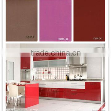 solid color laminate kitchen cabinet door foil for membrane press