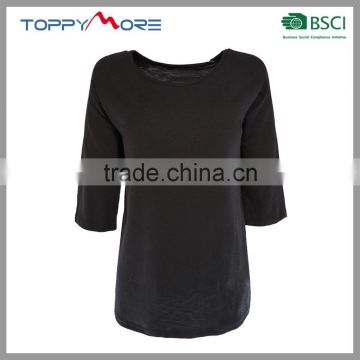 T092-1664B OEM T- Shirt Blank T Shirt China Wholesale Long Sleeve
