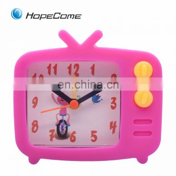 Top Sale Custom Cute TV Shape KIds Alarm Clock
