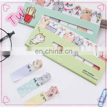 chinese new stationery products school supplier Modern design cartoon animal shaped sticky notes custom with logo