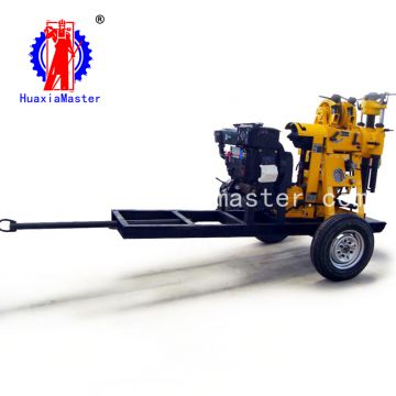 XYX-130 wheeled hydraulic core drilling rig core drill for sale Trailer drill rig