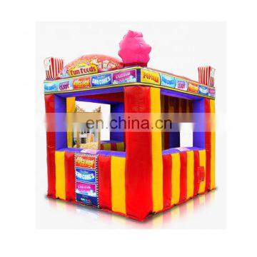Mobile Kiosk Popular Snack Bar Outdoor Food Stall Colorful Cube Inflatable Snow Cone Popcorn Booth
