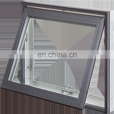 Customized Double Glass Awning Windows Aluminum Blind Casement Window with Built in Shutter
