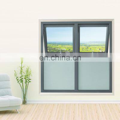 Glass Corner Window Thermal Break Aluminum Chain Winder Awning Windows