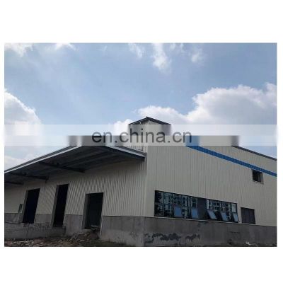 China pre engineered low cost big steel structure fabrication portable frame workshop layout