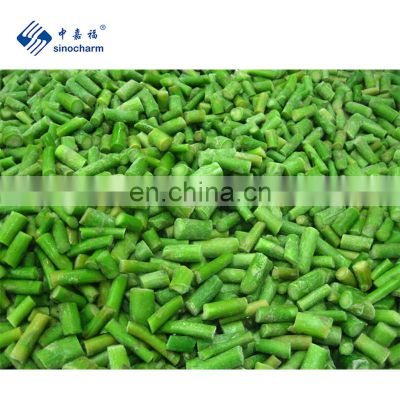 Sinocharm New Season Organic vegetables 2-4CM Fresh Frozen Cut Green Asparagus IQF Green Asparagus