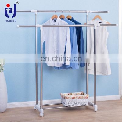 Durable aluminum folding clothes drying rack