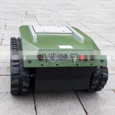 outdoor rubber track system chassis lawn mower rtk rc tank mobile platform