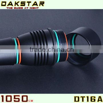 DAKSTAR DT16A CREE XML T6 LED 1050LM 18650 Aluminum Rechargeable Superbright mini IPX8 26650 Diving Torch