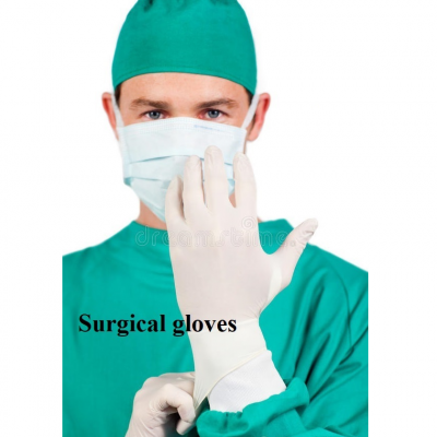 Surgical rubber gloves