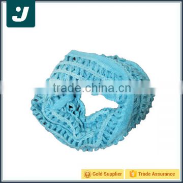 New coming simple design blue neckerchief for girls