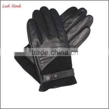 New style custom made fashion leather gloves men