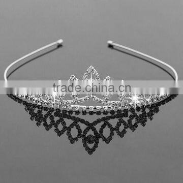 Tiara, Hair Accessory Wedding Tiaras, Silver Crystal Wholesale Crowns and Tiaras Customized