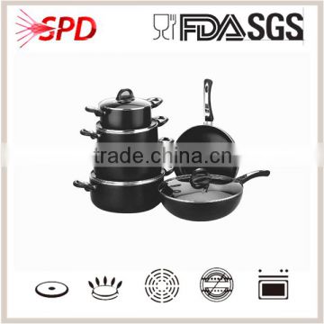 high quality SGS FDA 11 Pcs prestige non-stick cookware set