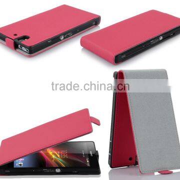 Factory china Perfect colorful leather phone case for sony l36h